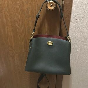 Coach Willow Color Block Leather Shoulder Bag
